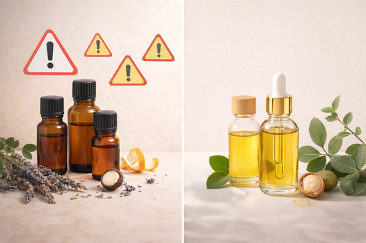 Aceites vegetales vs. aceites esenciales: lo que debes saber antes de aplicarlos en tu piel