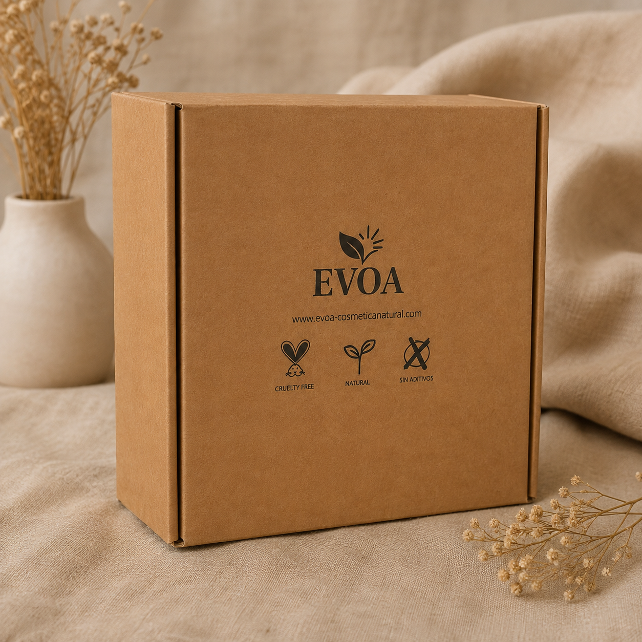 Pack Regalo EVOA – Crema Corporal + Elixir Facial + Vela Aromática