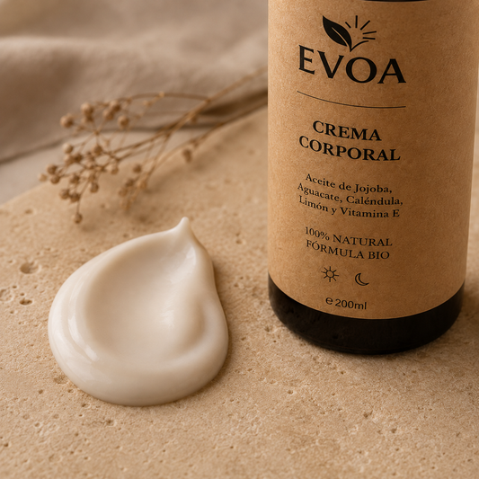 Crema corporal con jojoba, aguacate, caléndula y vitamina E